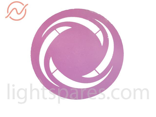 PR Lighting - Glass Gobo 27mm Pink Pattern