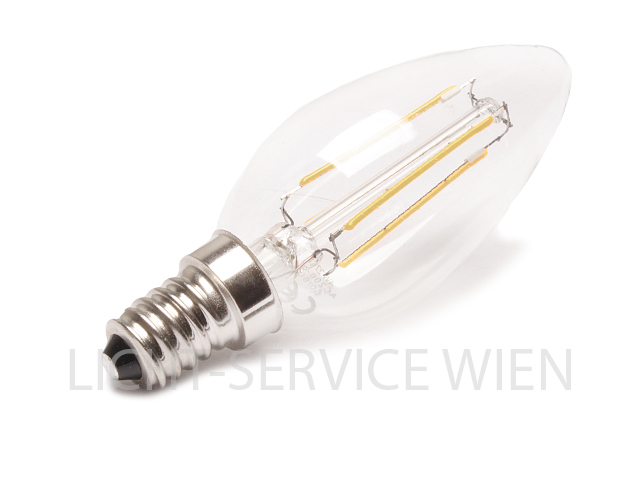 LED Filament Kerze klar 4W/WW [E14] softLED