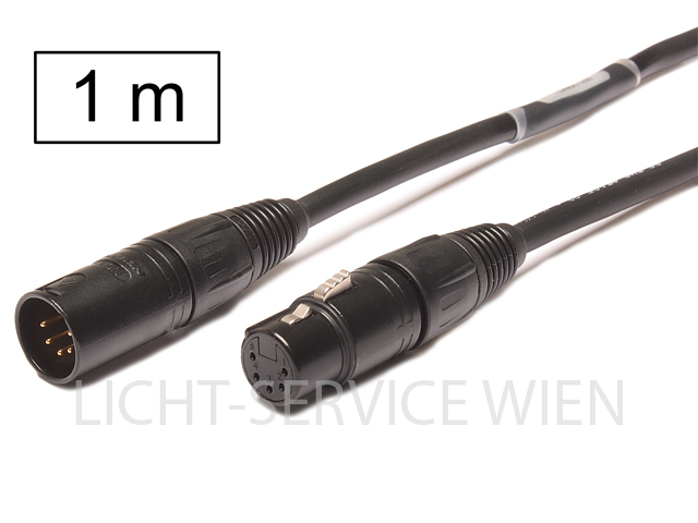LichtService - Dmx Kabel/Steuerleitung  1m