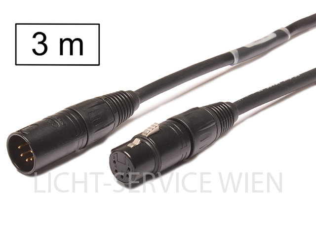 LichtService - Dmx Kabel/Steuerleitung  3m