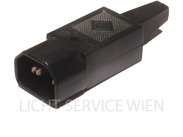 Stecker - IEC Kabelstecker schwarz